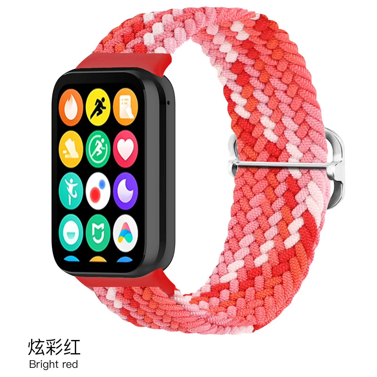 Tschick For Xiaomi Mi Band 8Pro Elastic Woven Loop Band Adjustable Nylon Bracelet Wrist Strap Ultra Light Breathable Watch Strap