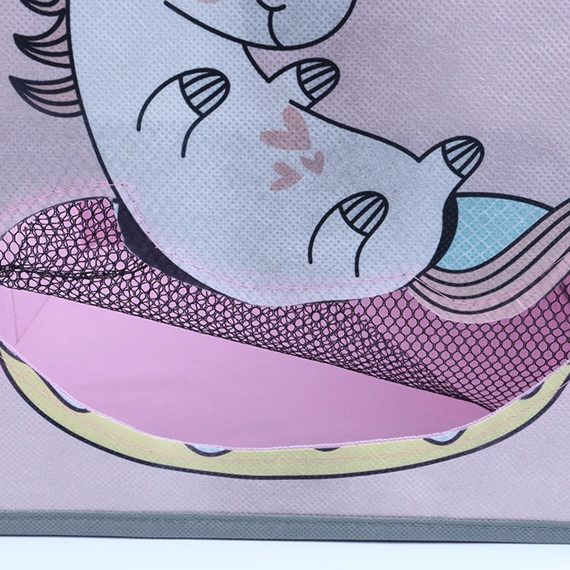 Wholesale Foldable Multipurpose Cardboard Drawer Square Cloth Storage Box Cube Bins Non Woven Fabric Storage Box