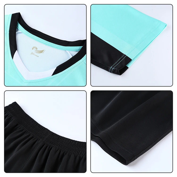 Wholesale football uniform set custom bulk custom soccer jerseys Sublimation Printing Football Jersey Blank uniform team shirt