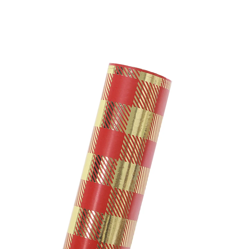 Factory New Design Paper Roll Free Sample Wrapping Paper Hot Foil Stamping Gift Paper
