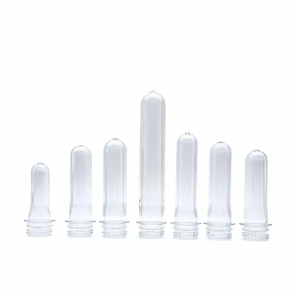PET bottle Preforms of different weight of 28 mm PCO 1881 for blow molding beverages and mineral water bottles