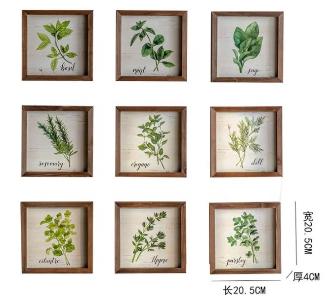 Nordic Creative Photo Wall 9-Piece Set Wall Decorations For Home Wood Craft Painting Background Furniture Bedroom Sets