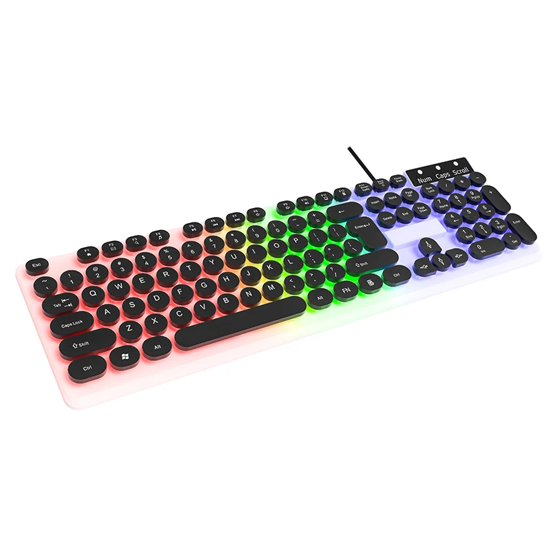 Led Wired gaming keyboard multimedia computer PC gaming keyboard for professional gamer