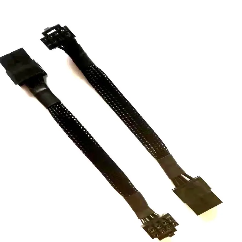 Low Profile 90 Degree 8pin Female to 8-pin male PCI-E GPU Power extension Cable