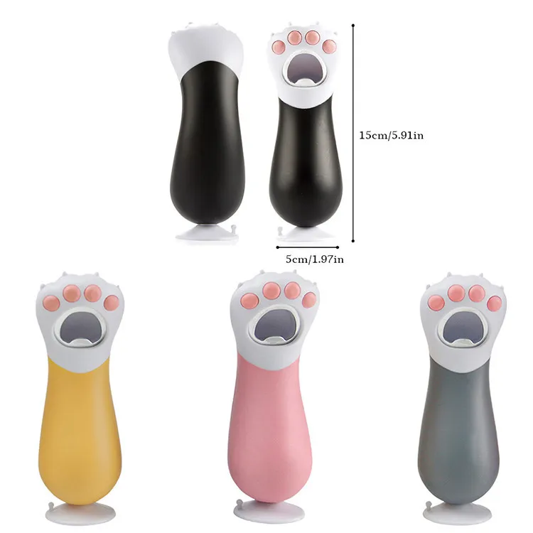 New Fashion Cartoon Cat Paw Shaped Beer Bottle Opener For  Bar Kitchen Tool