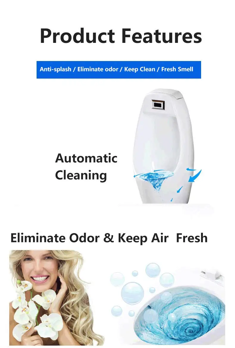 VSCENT News Wave 3.0 Urinal Screens Disposable Mat Partition Anti-odor and Anti-splash Durable for Bathroom All-season Hotel