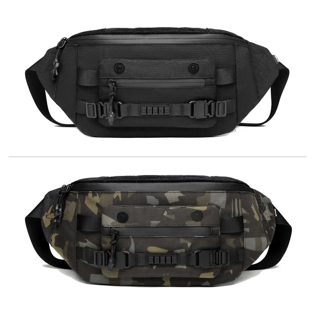 Ozuko 9681 Sling Bag for Men Crossbody Sling Backpack Travel Hiking Chest Bag Daypack Compatible IPad Mini