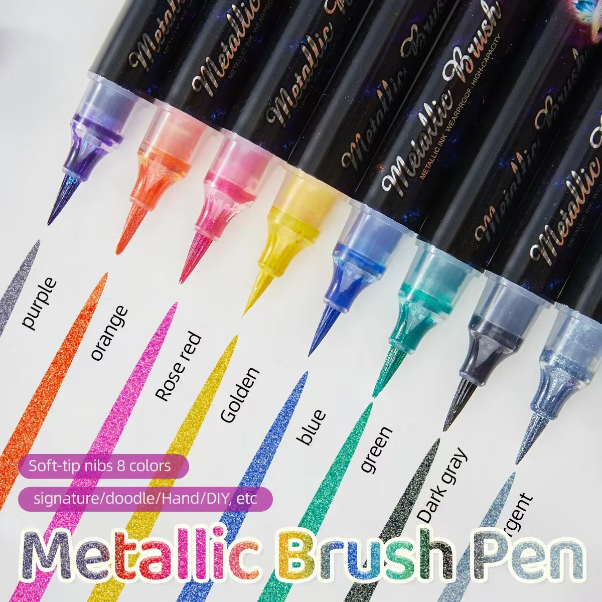 Маркер для рисования Xiu Li Pen Fantasy Fine Flash двухцветный граффити студентов специальный пресс-маркер-хайлайтер цвет металлик