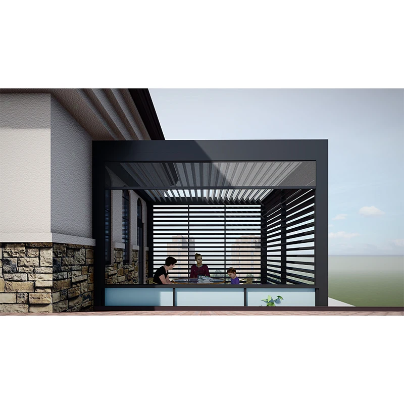 Adjustable Terrace Roofing Pergola Retractable Pergola Aluminum Usine Aluminum Garden Metal Aluminum Pergola
