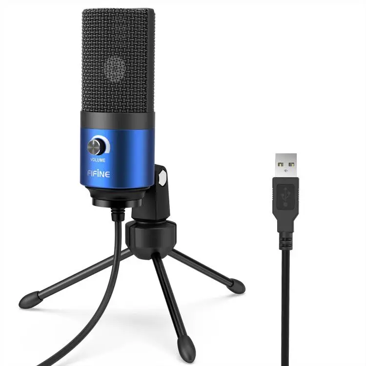  Fifine оптовая продажа USB игровой микрофон кардиодный потоковый конденсаторный для записи студийного