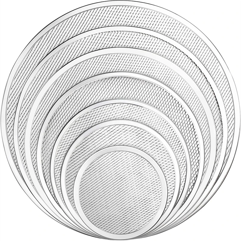 Factory Direct Supply Aluminum Pizza Screen  Pizza Mesh Tray for Pizza Oven