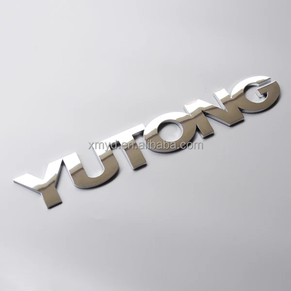 Custom 3D Chromed ABS Car Badge Emblems Car Auto Body Sticker