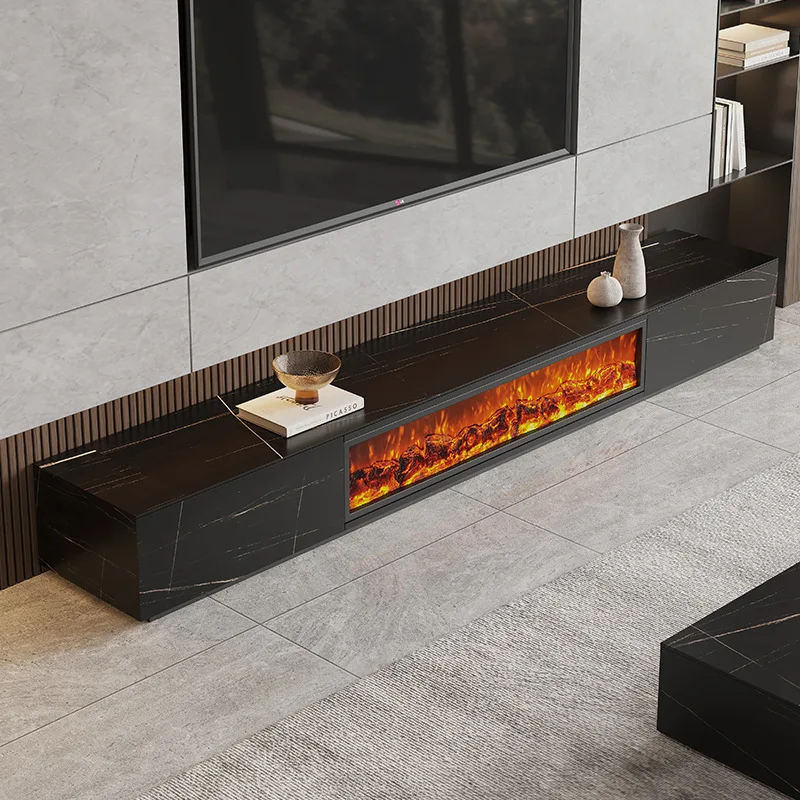 Home Furniture Living Room Sets Modern Marble fireplace Tv Stand And Table Set With Drawer