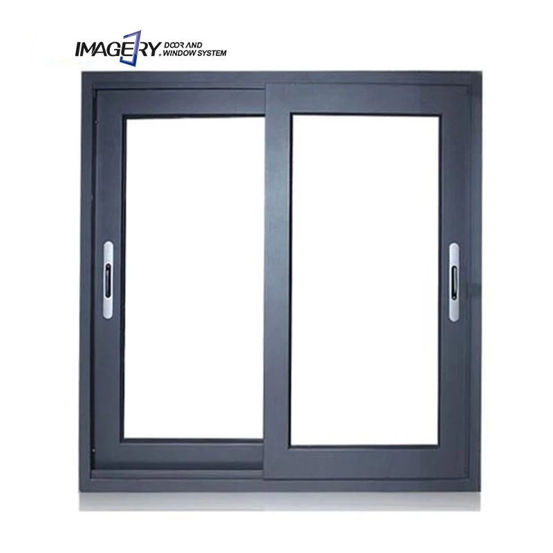 Imagery aluminium unbreakable window standard slide aluminum window adjustable sliding tempered double glass window