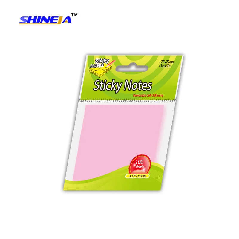 100 Sheets Memo Pad Style Sticky Notes for School and Office in Good Quality