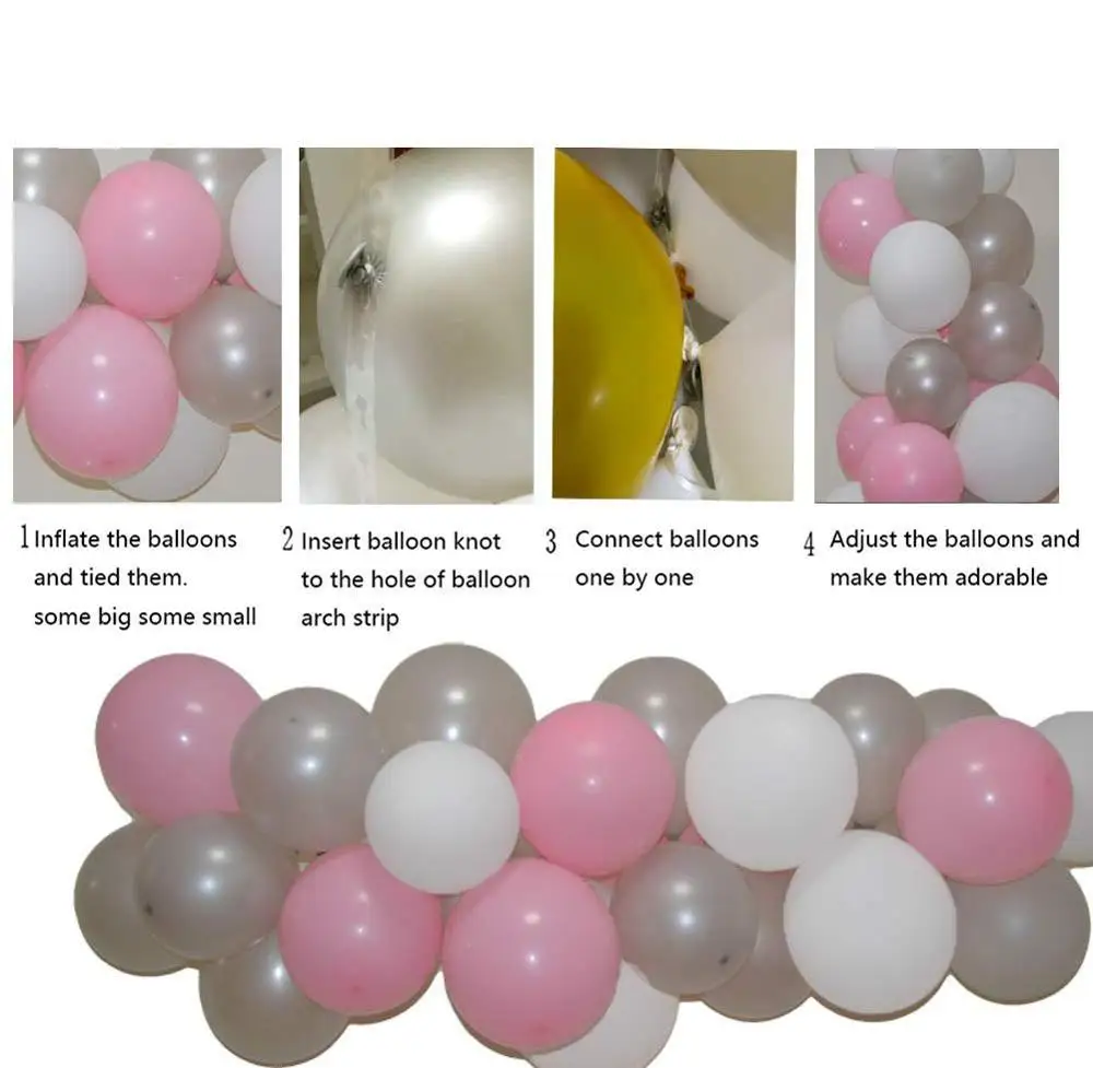 Balloon Garland Arch Kit 116 Pastel Balloons  for Party Wedding Bridal Shower Birthday Decoration