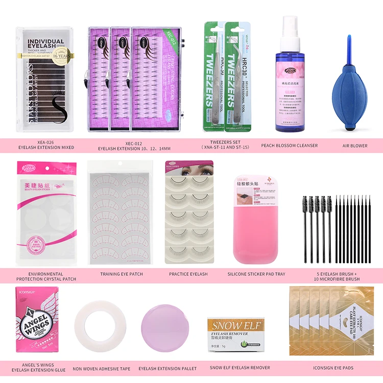 Starscolors eyelash extension kits professional lashes extensions set for beginners
