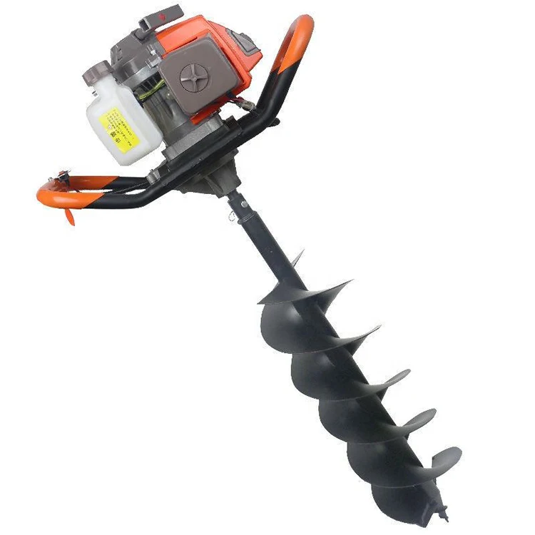 Chinese Gasoline Ground Hole Drilling Machine Tree Planting Earth Auger Hand Held Gasoline Ground Drill