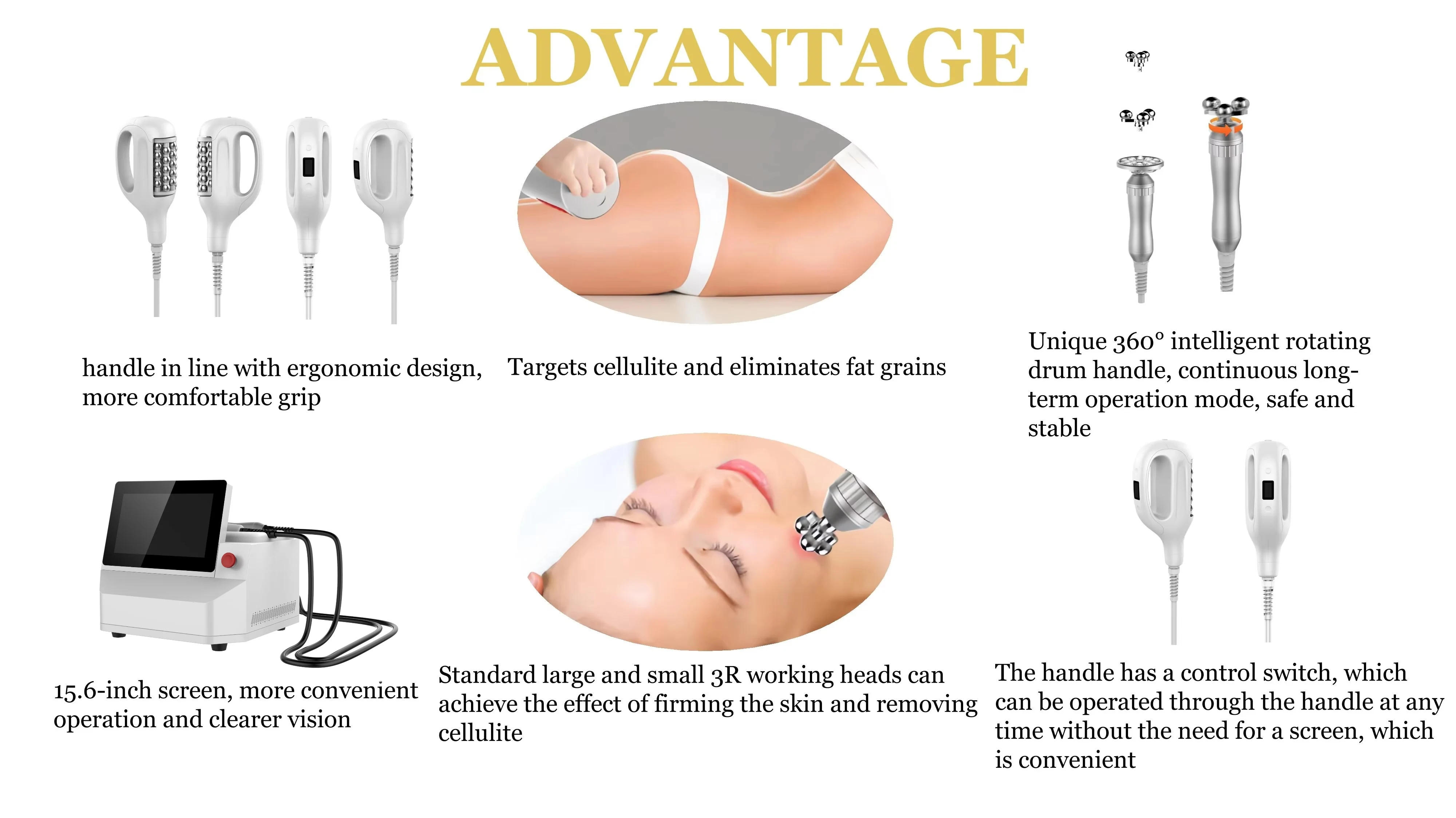 BECO Cellusphere Rotation 360 Degree Roller Massage Machine For Body Shaping Removing Orange Peel