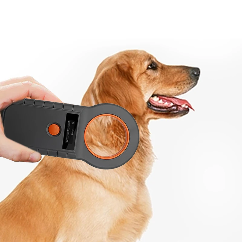 JR Portable 134.2KHz 125khz animal RFID reader pet dog chip scanner microchip EMID FDX-B RFID animal microchip reader scanner RF