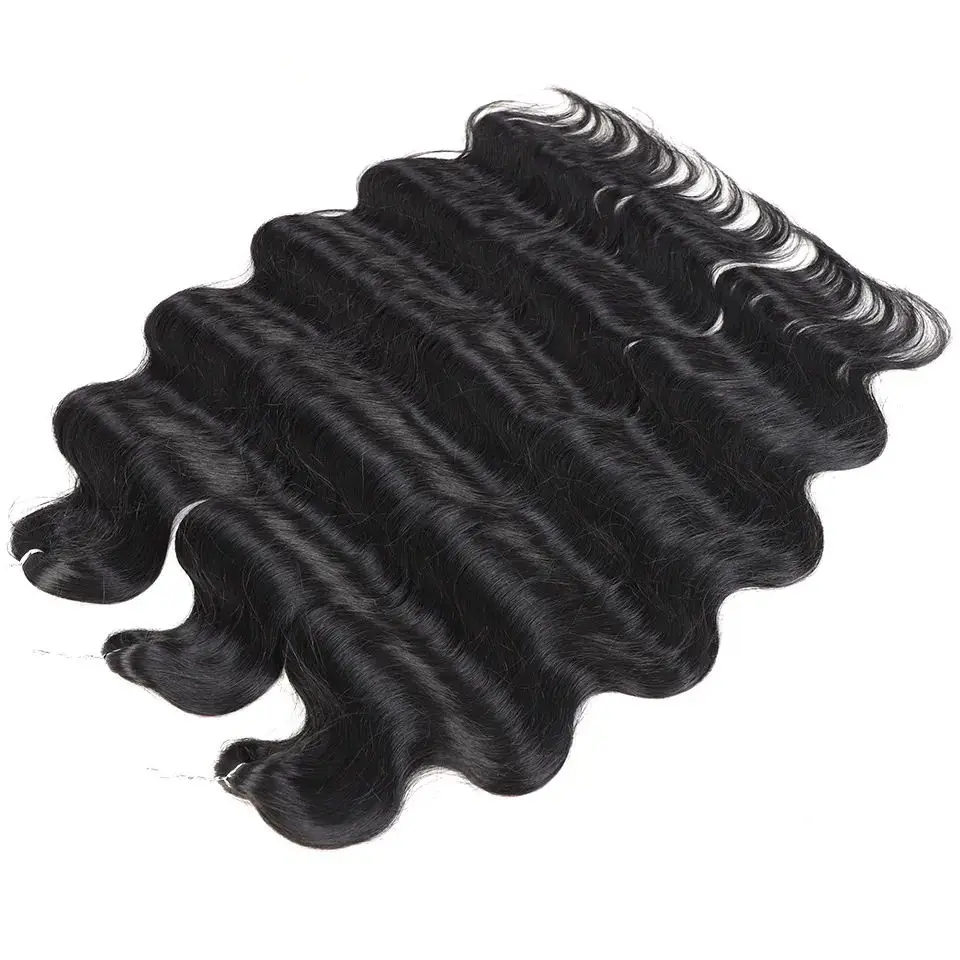 Wholesale High Quality Premium Fiber Heat Resistant Body Wave Ombre Blonde Braids Crochet Braiding Synthetic Hair Extensions