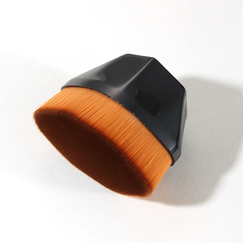 LMLTOP Wholesale Magic No.55 Liquid Cream Hexagon Foundation Brush #55 Flat Top Vegan Single Foundation Makeup Brush