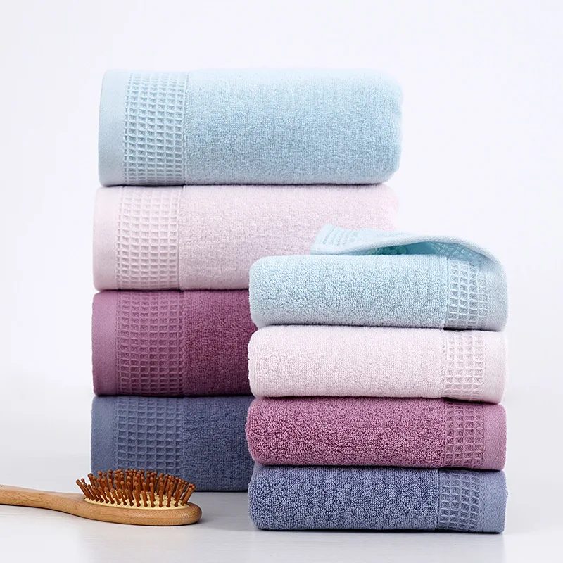Amazon Select Supplier Hilton High Quality microfiber Soild Towel Cotton thickened bath beach Custom Towels