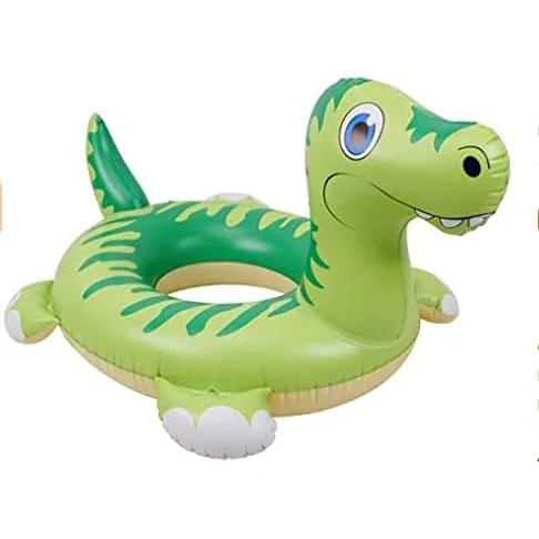 inflatable swimming ring dinosaur green animal PVC pool float for children and adults