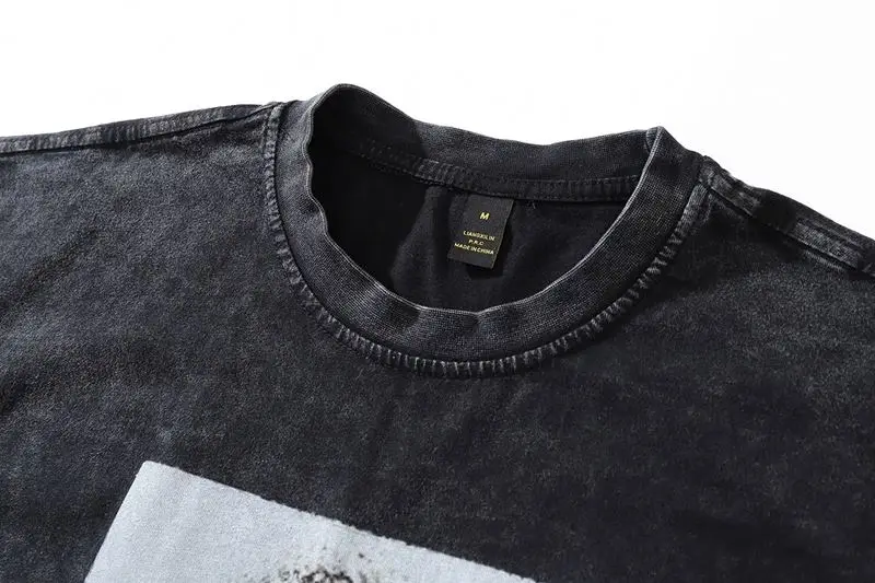 Cotton Faded Men Blank Vintage Acid Wash 230 Gsm Tee T-Shirts Hommes 100% Cotton Tshirt Men