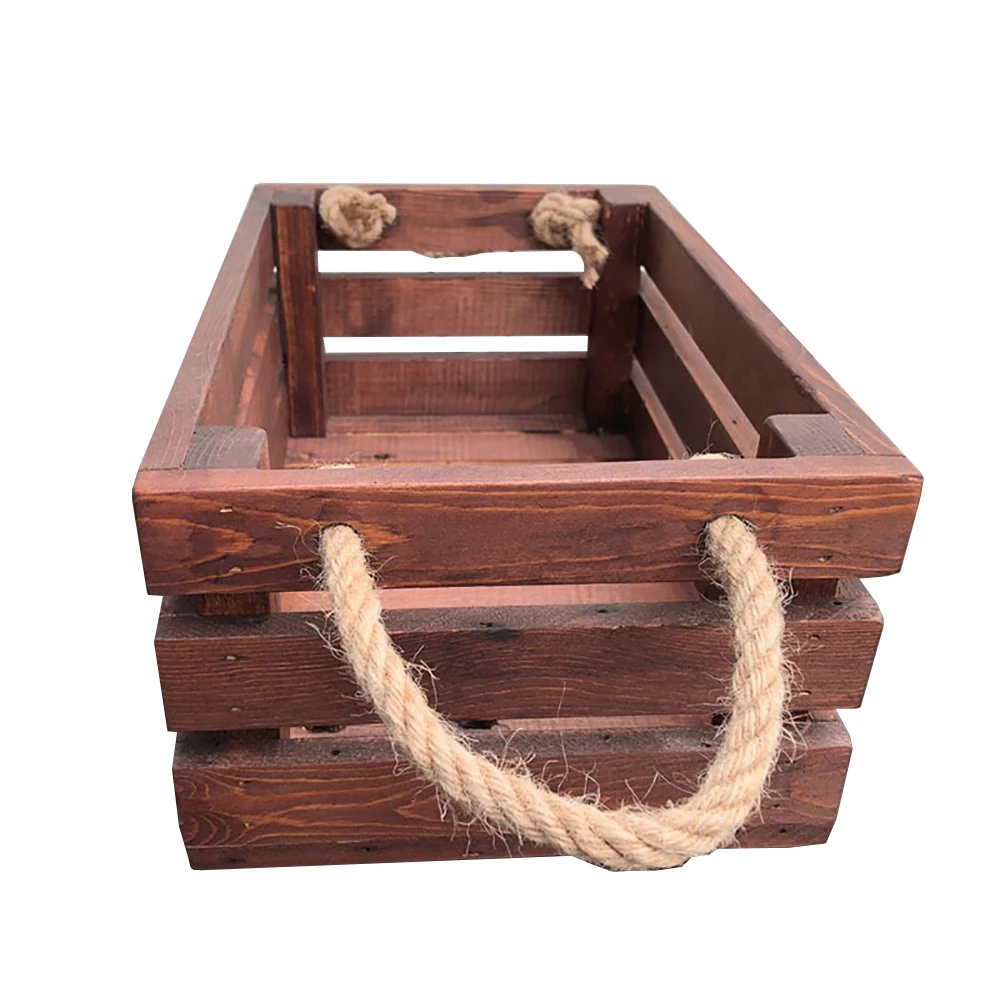 Custom cheap wood crate storage book wood crate box convenient wooden crates wholesale