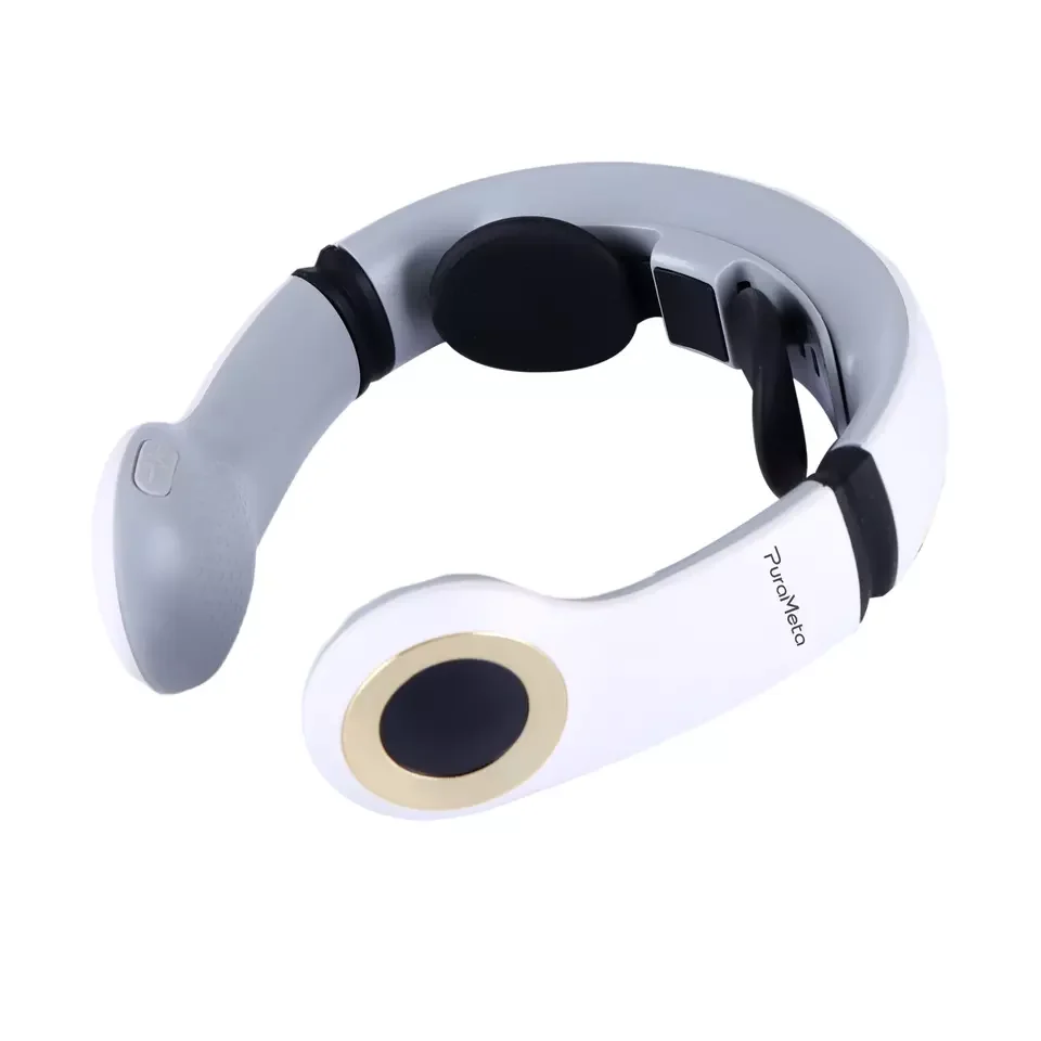 2022 powerful wireless Mini Electric EMS Neck Massager Intelligent Remote Control Heating electronic Smart Neck Massager