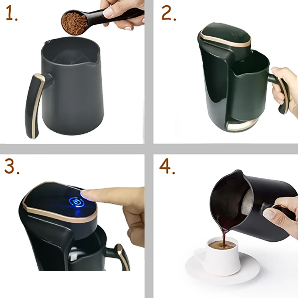 Электрическая машина 110 в 120 В Индия Arzum Okka Minio турецкие кофеварки Saki черная Новая Турецкая кофеварка для машины