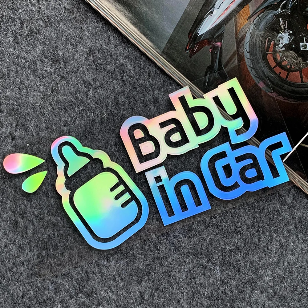EITE new 6 inch*6 inch baby in car on board custom die cut safety Vinyl Sticker Car Decal Car Styling custom vinyl decal sticker