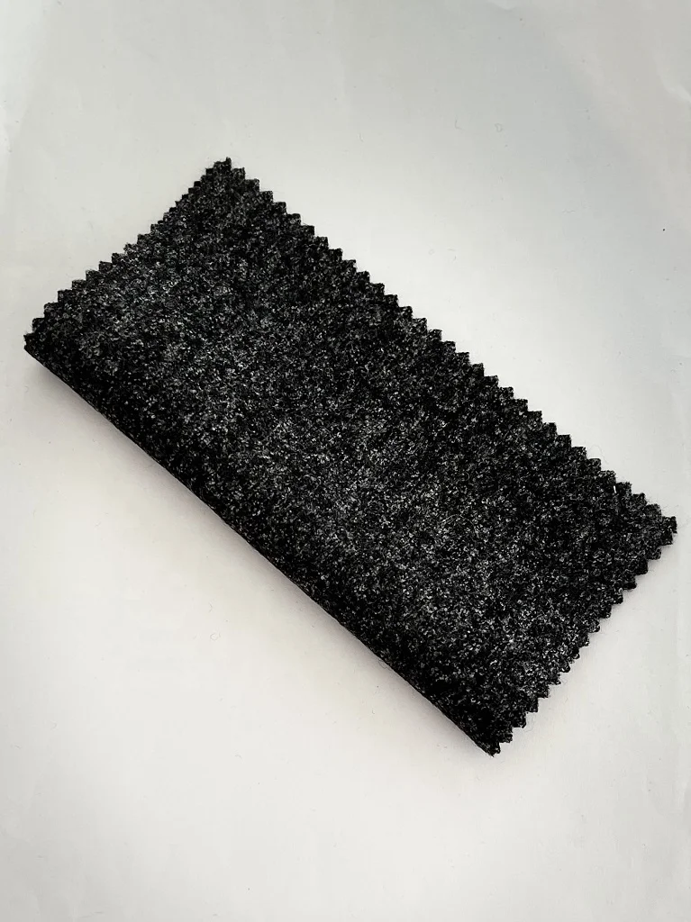 Вязаный серый Мужская футболка из полиэстера, шерсть, хлопок, смесь кашемира флис ткань для зимней одежды A1810-11