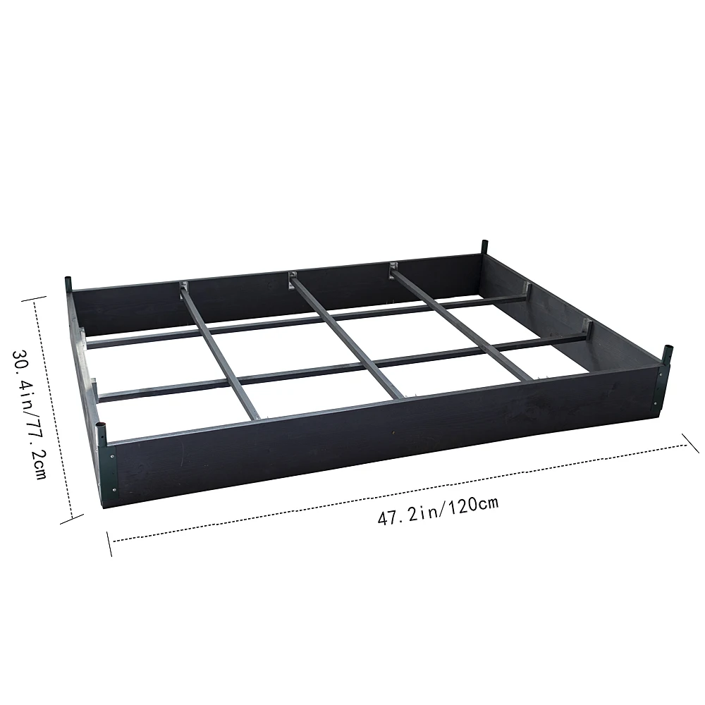 Garden Bed with Grow Grid Plant Box with  Plastic Cover Greenhouse for Home and Garden