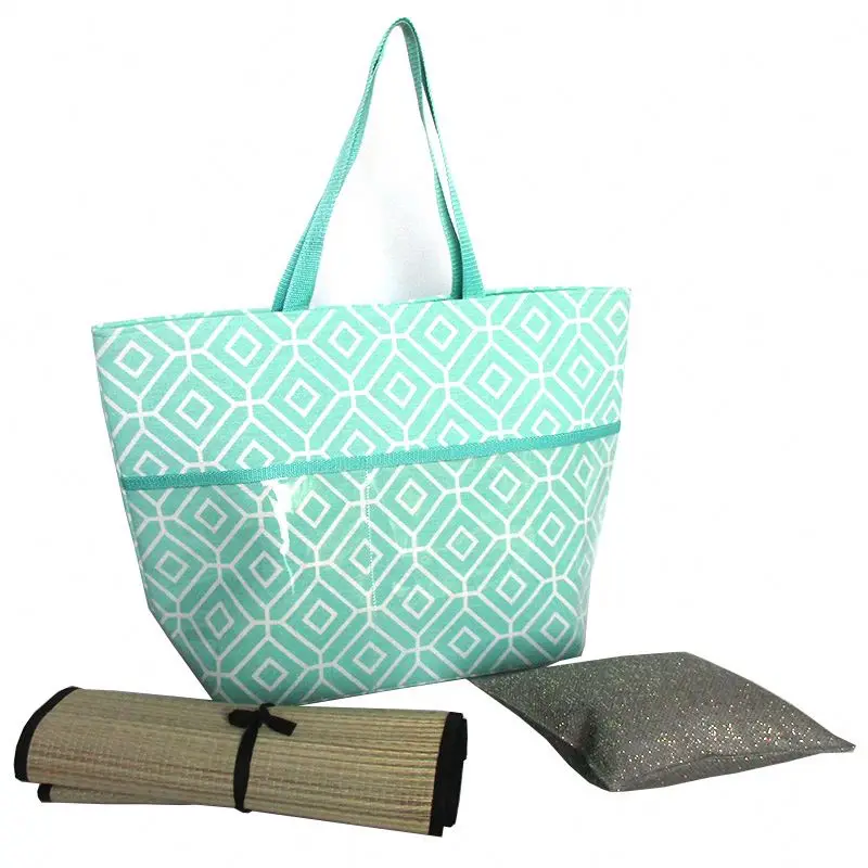 Handmade Crochet Cotton Rope Knitted Shipping Bag Beach Bag for Summer Beach