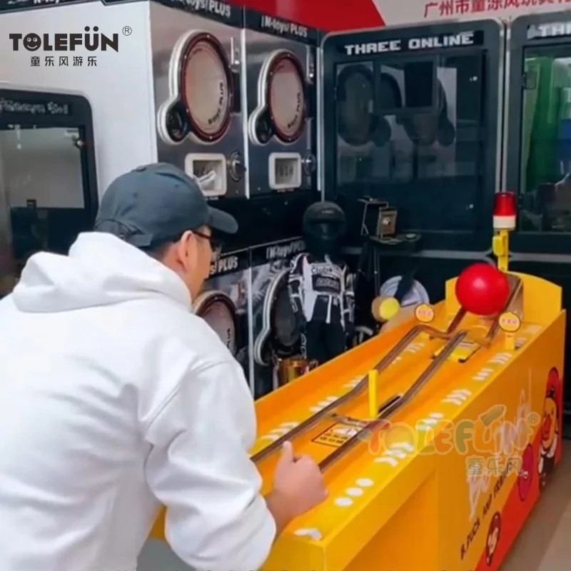 Tolefun Funfair Outdoor Challenge Bowling Ball Arcade Games Bowling Machine Skill Roller Bowler Carnival Game Table For Sale