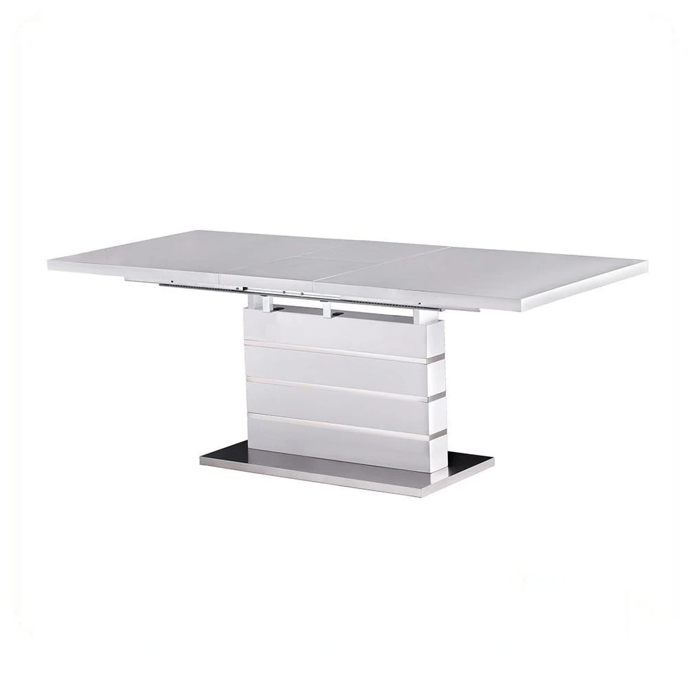 Современный расширяемый обеденный стол, белый высокий глянцевый обеденный стол, дизайнерский стол SJK ST-3