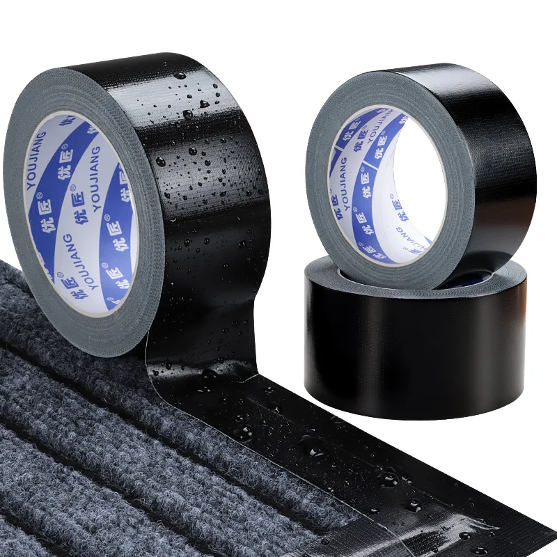 YOUJIANG Heavy Duty Waterproof Silver Black  Duct Tape 3m ptfe glass cloth adhesive tape