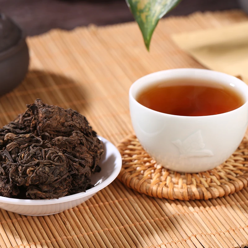 
2013 years mellow taste laochatou puer tea,fermented yunnan puer tea 