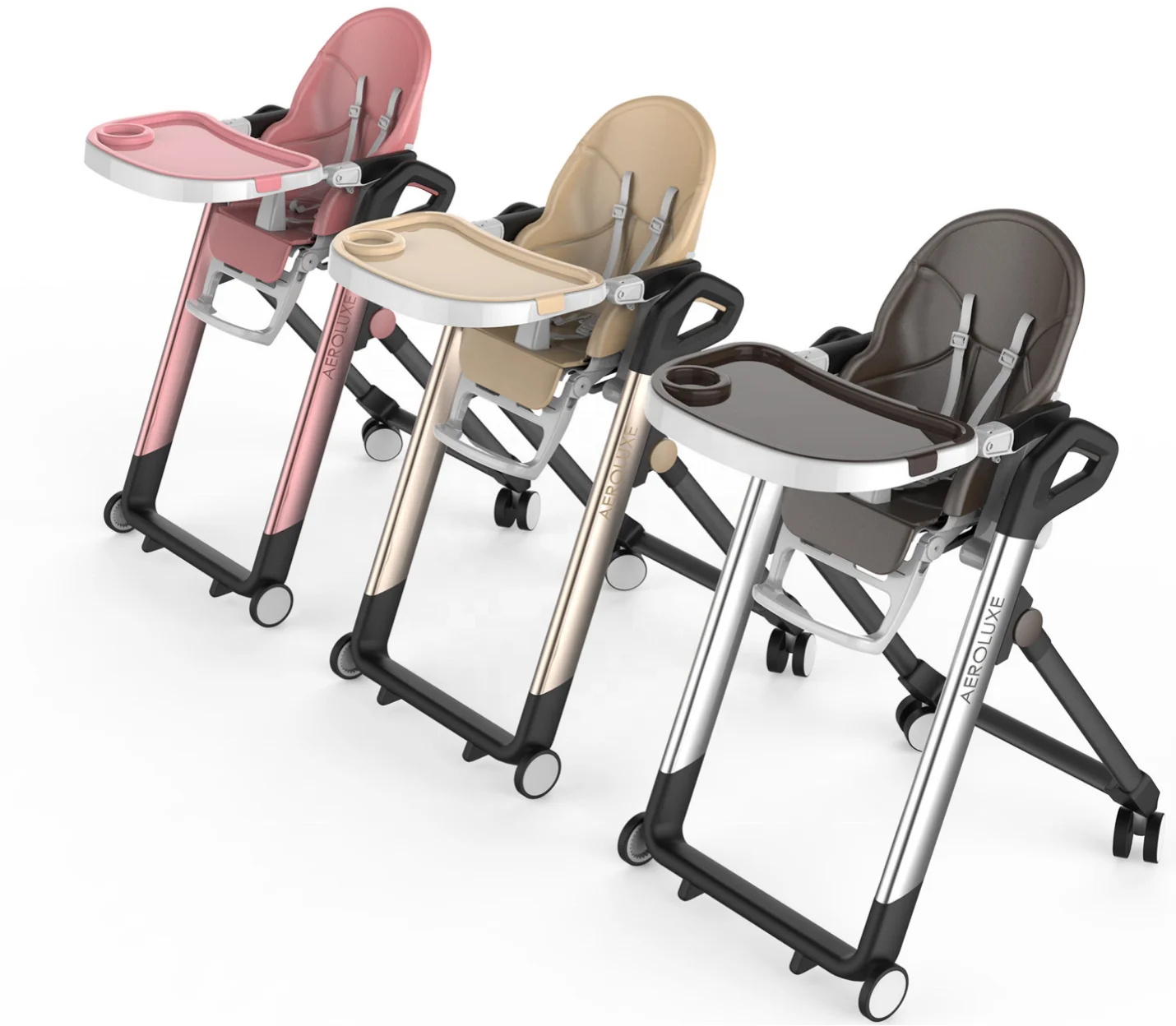 
Manufacturer Luxury Aluminium Good Quality Baby High Chair Baby Seat Chair 