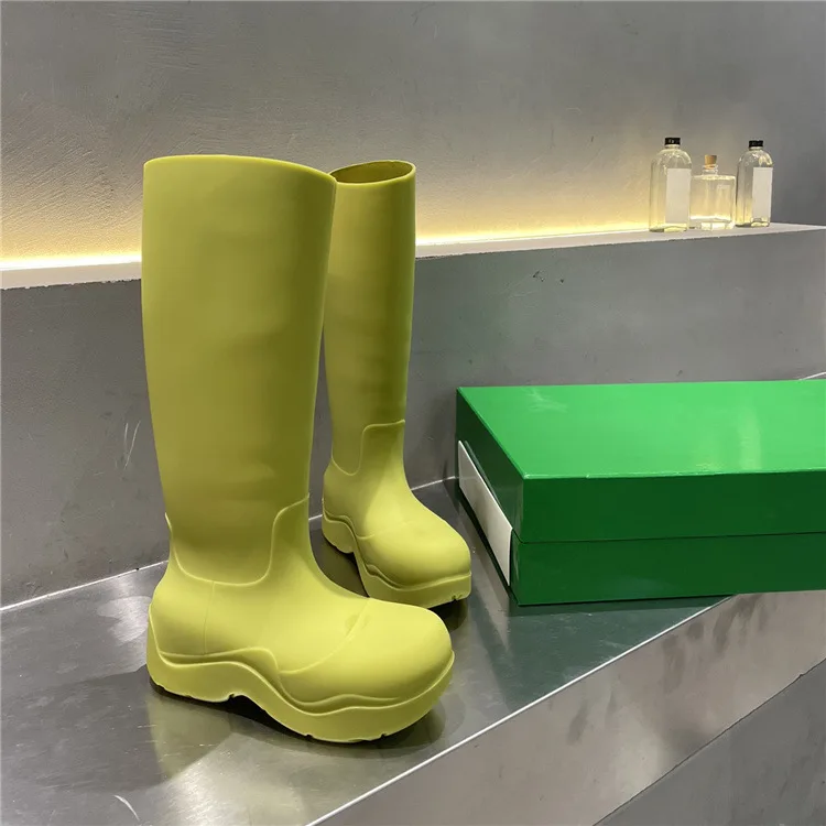 TX Autumn and winter new jelly color rain boots long rain boots