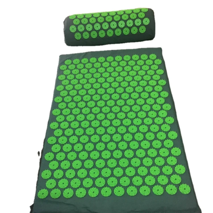 Private label Eco Friendly Yoga Fitness Mat Massage Acupuncture Spike Coconut Linen And Natural Organic Pillow