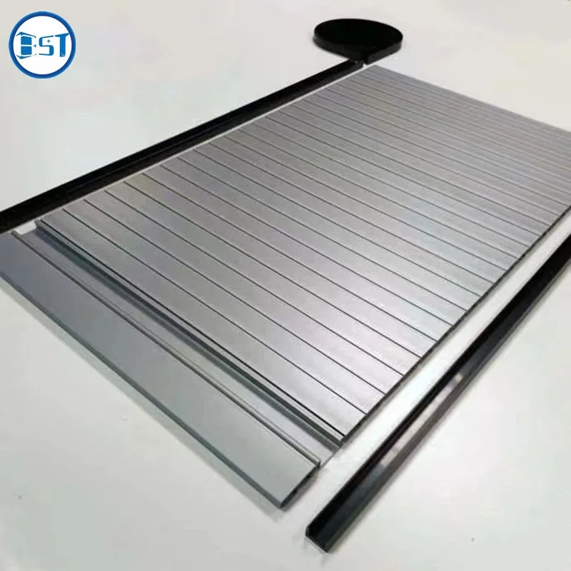 Furniture Plastic roller shutter slat for kitchen pvc abs vertical caravan tambour door for RV