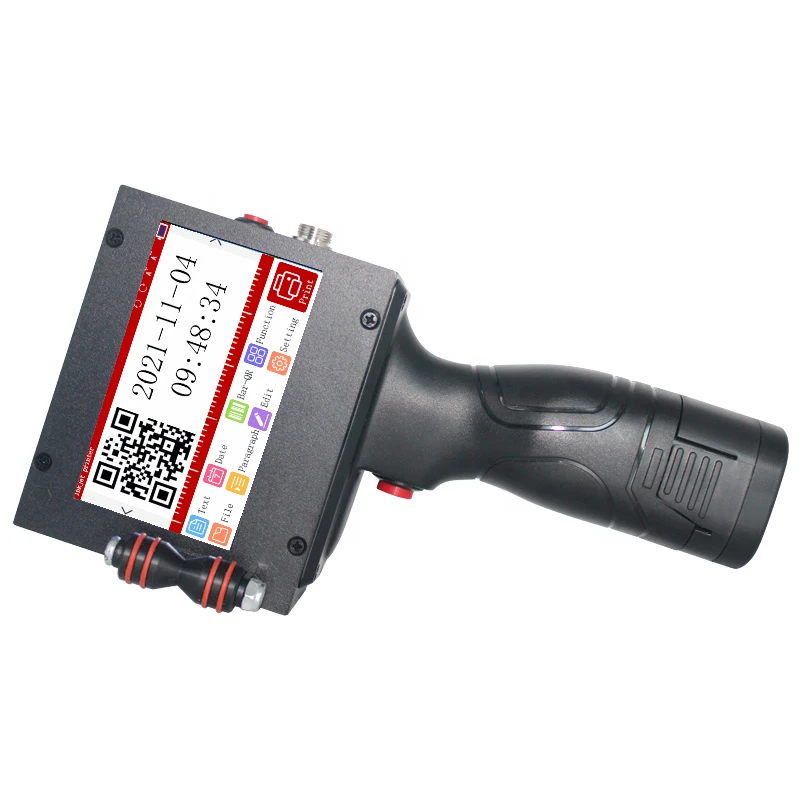 12.7mm Image Picture Qr Code Serial Number Portable Mask Online Printer Hand Jet Handheld Tij Inkjet Printer