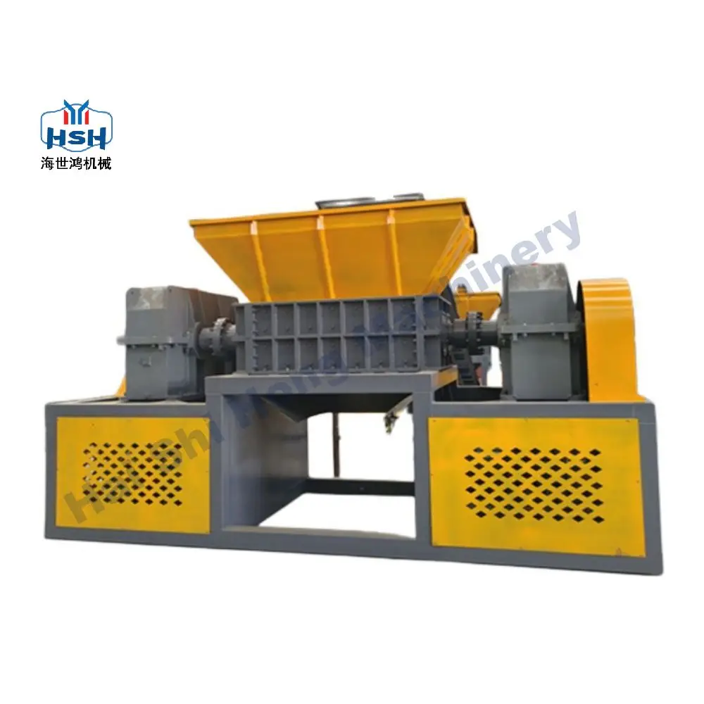 Supply wholesale price of home plastic shredder small plastic bag twin shaft shredder crusher