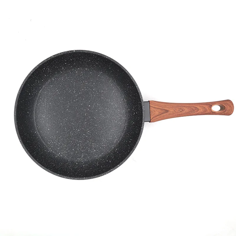 2022 NEW kitchen ware induction metal household ceramic wok Maifan stone Customized Logo non stick pan