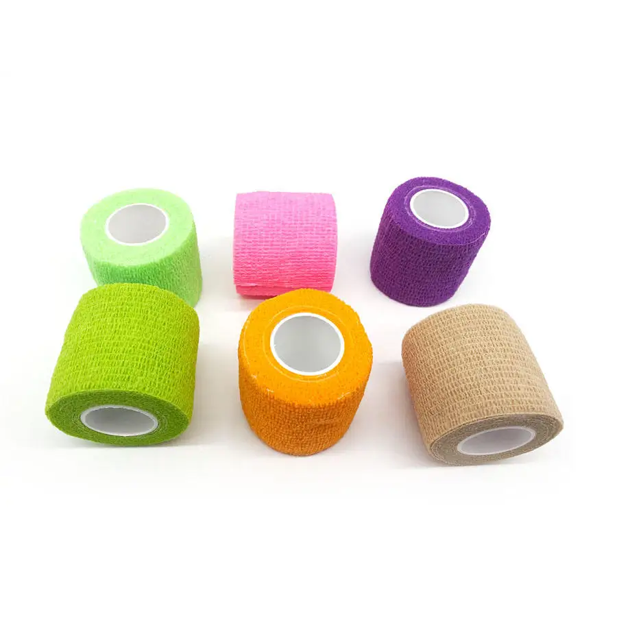 New Design Factory Price Wholesale Veterinary Flexible Self Adhesive Non Woven Medical Pet Latex Cohesive Elastic Bandage