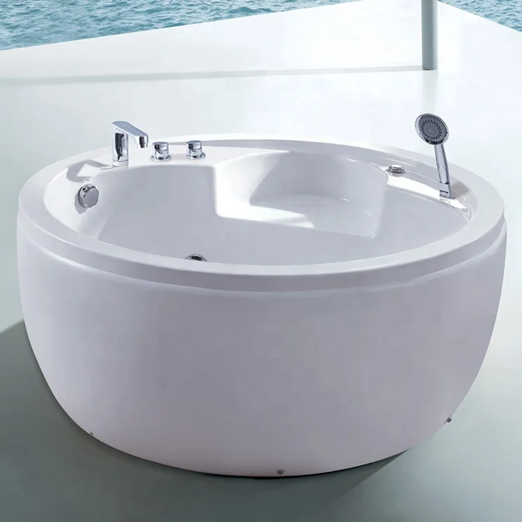 Acrylic Bath Shower Combo /Whirlpool Massage Bathtub With TV Option In Bathroom