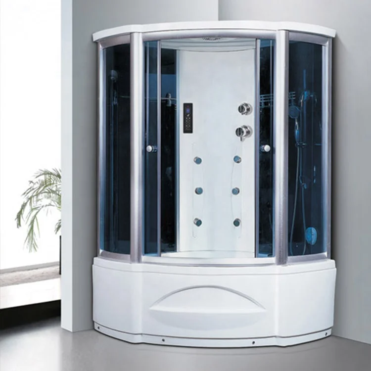 Spa shower bath cabin,steam shower and whirlpool bath, black steam room